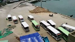 燃油观光车在舟山群岛