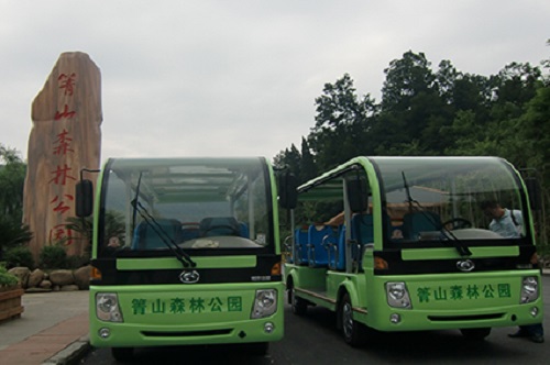 景区内燃汽油燃油观光车服务于贵州习水菁山